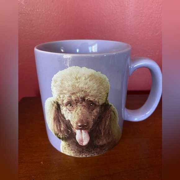 portrait series collectables Other - Purple Poodle ceramic Mug, 4 1/4” high